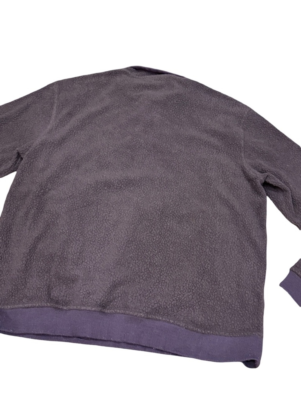 🌿Patagonia Shearling Button Fleece Pullover Size L Maroon Henley Outdoor Sherpa - Picture 10 of 12